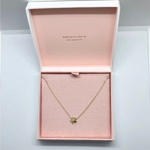 Jennifer Meyer Mini Clover Necklace in Yellow Gold 18k